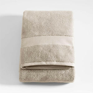 Organic Turkish Cotton Taupe Bath Towel
