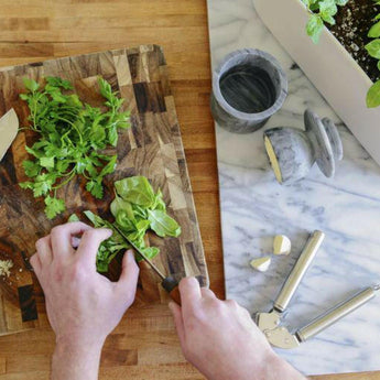 Square End Grain Cutting Board.