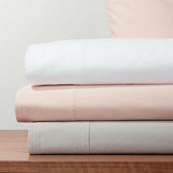 Washed Organic Cotton Case Pair.