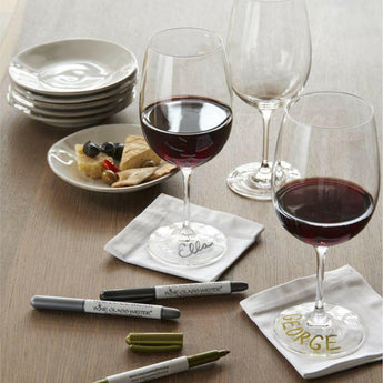 Wine Glass Markers, Set of 3.