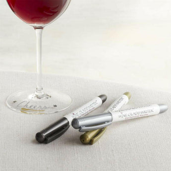 Wine Glass Markers, Set of 3.