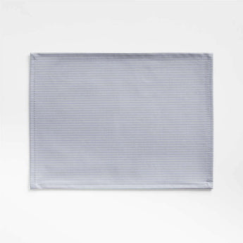 Easy-Clean Striped Grey Placemat.