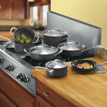 Cuisinart Pot Set 12 Pieces Black.