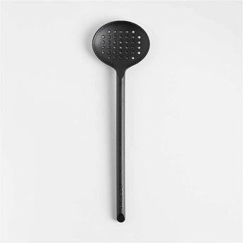 Crate & Barrel Black Nylon Slotted Spoon.