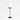 Tepes Matte Black Pillar Candle Holder 10"