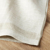Conrad Dark Natural Linen Napkins, Set of 4.