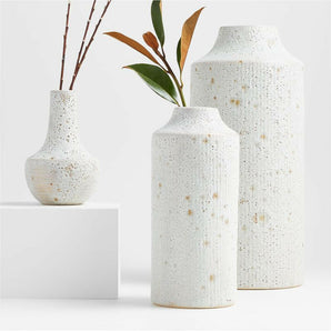 Ema Ceramic White Vase