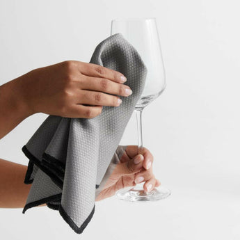 Microfiber Glassware Towels, Set of 2.