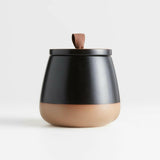 Thero Matte Black Ceramic Canister.