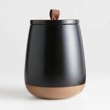 Thero Matte Black Ceramic Canister.