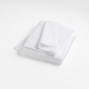 Quick-Dry White Organic Cotton Bath Towel..