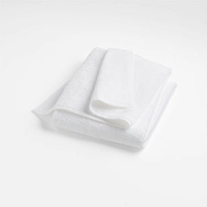 Quick-Dry White Organic Cotton Bath Towel.