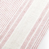 Chesney 90" Rosewood-Striped Linen Table Runner.