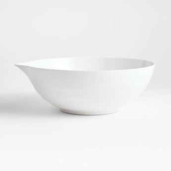 Sia Large White Melamine Mixing Bowl.