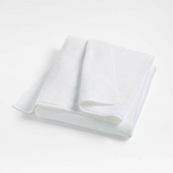 Quick-Dry White Organic Cotton Bath Sheet..