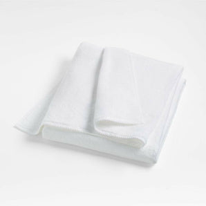 Quick-Dry White Organic Cotton Bath Sheet.