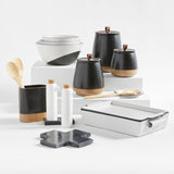 Thero Black Marble Trivet.