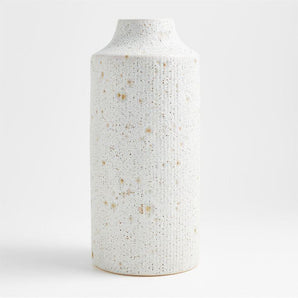 Ema Ceramic White Floor Vase.