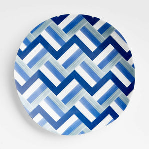 Marin Blue Tile Melamine Dinner Plate