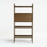 Tate Walnut Bookcase Bar.