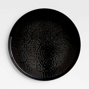 Stacks Black Melamine Dinner Plate