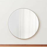 Edge Brass Round 30" Wall Mirror.