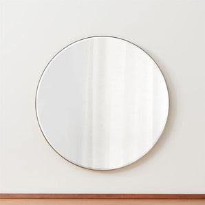 Edge Brass Round 30" Wall Mirror.