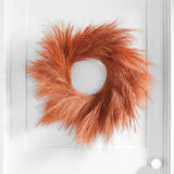 Rust Pampas Grass Wreath 28".