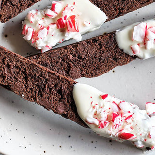 Receta de biscotti de chocolate y menta