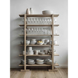 Librería abierta de madera de pino Haldeman de Leanne Ford.