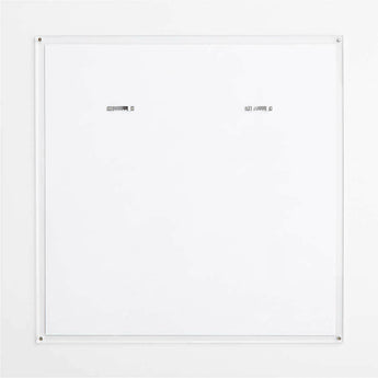 Bloque acrílico 18x18 Marco para cuadros montado en la pared.