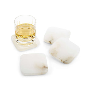 Posavasos de alabastro, set de 4