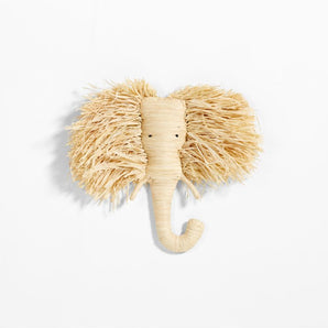 Decoración de pared con cabeza de elefante para niños de toda África