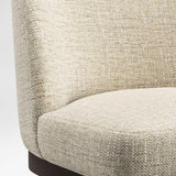 Taburete de mostrador Ana Ivory con tejido de alto rendimiento.