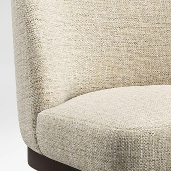 Taburete de mostrador Ana Ivory con tejido de alto rendimiento.