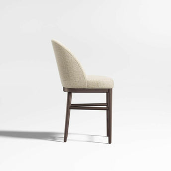 Taburete de mostrador Ana Ivory con tejido de alto rendimiento.