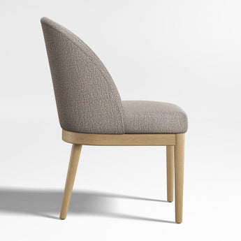 Silla de comedor de madera natural Ana Grey.