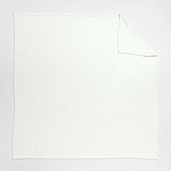 Funda nórdica reversible de algodón orgánico Oxford Shirting Light Indigo Azul Full/Queen .