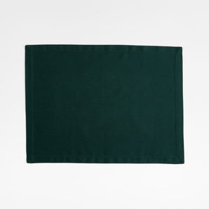 Mantel Individual de Algodón Ecológico Verde Abeto de Aspen