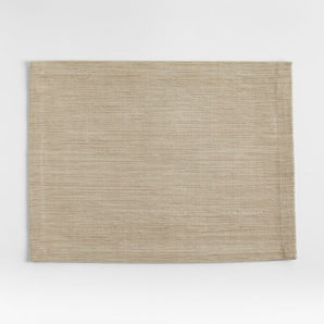 Mantel Individual Rectangular de Algodón Grasscloth