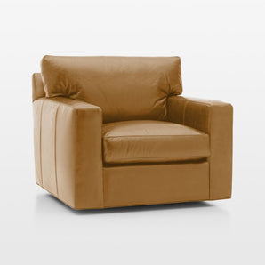 Silla giratoria de cuero Axis