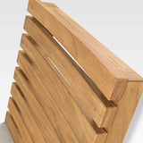 Listón Exterior Silla auxiliar de comedor con cojines Sunbrella ® de avena.