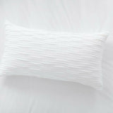 Belamy King Sham plisado blanco.