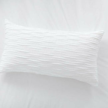 Belamy King Sham plisado blanco.