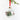 Adorno de árbol de Navidad de pino en bola de Cristal