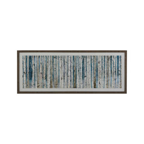 "Birch Trees" Reproducción Enmarcada Impresión de Arte de Pared 56 "x22" por Wall Artly