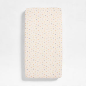 Sábana bajera de algodón orgánico Baby Birdie Blossoms