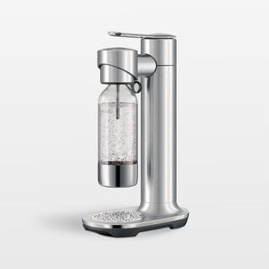Máquina para hacer agua con gas Breville ® InFizz Aqua con bidón de CO2 en acero inoxidable.