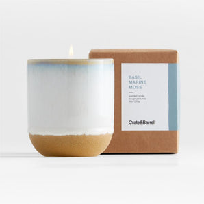 Vela perfumada de albahaca, marina y musgo