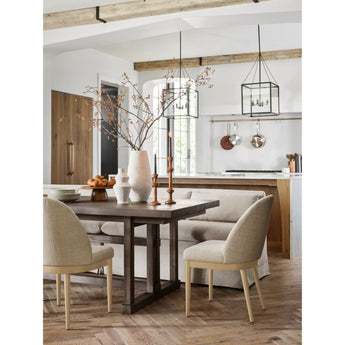Silla de comedor de madera natural Ana Grey.